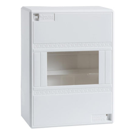 Schneider Electric Opale Mini 4-Module Distribution Enclosure IP30 - 13394 on white background.