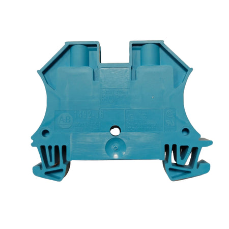 Allen-Bradley 1492-J6-B Feed-Through Terminal Block, 6mm², 50A, 600V, Blue