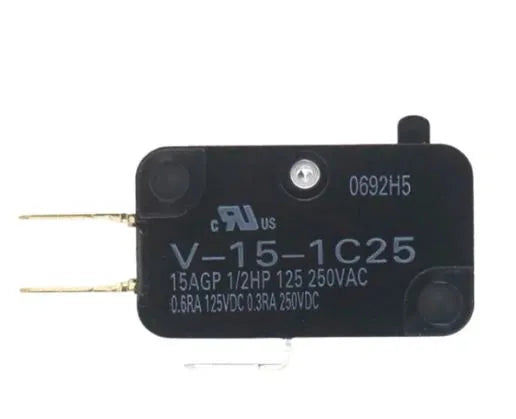 Omron Mikrobrytare Stiftkolv SPDT 15A 250V AC IP40 V-15-1C25