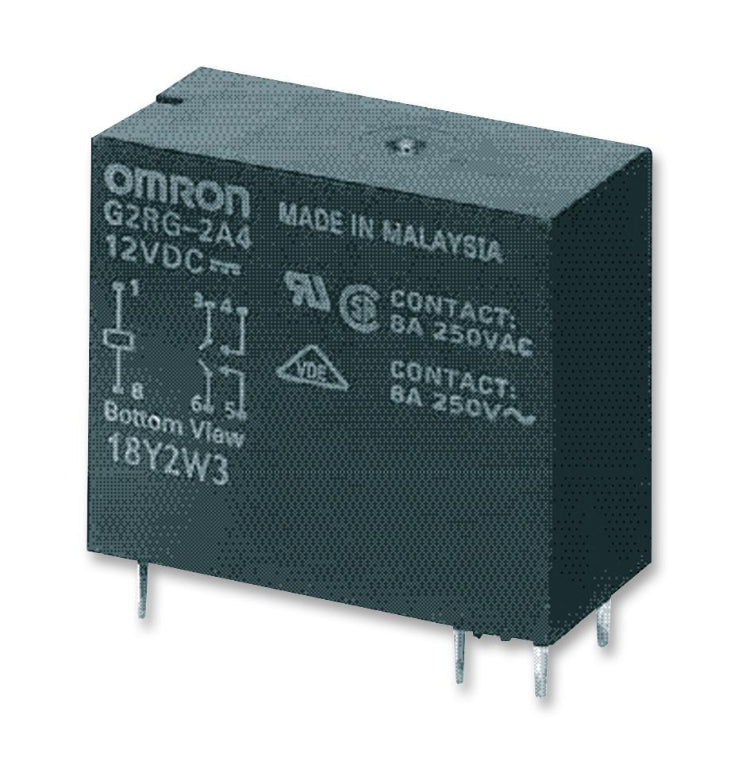 Omron Relay 12V DC DPST 8A PCB Mount G2RG-2A4_DC12