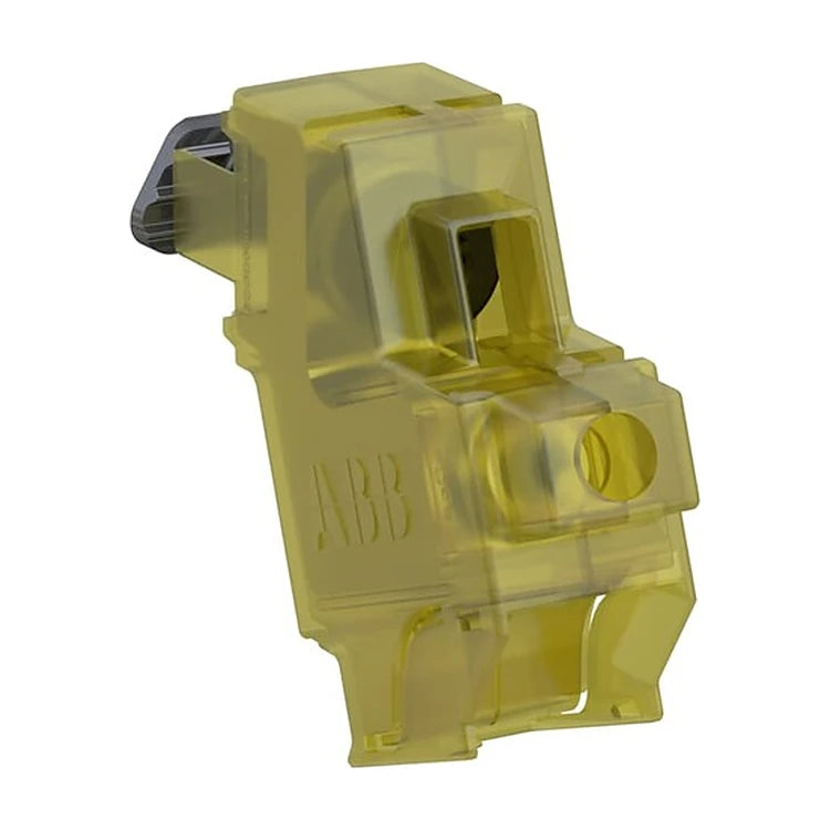 ABB ADI 95 insulated connector for busbar infeed, Al/Cu 1.5–95 mm², on white background.