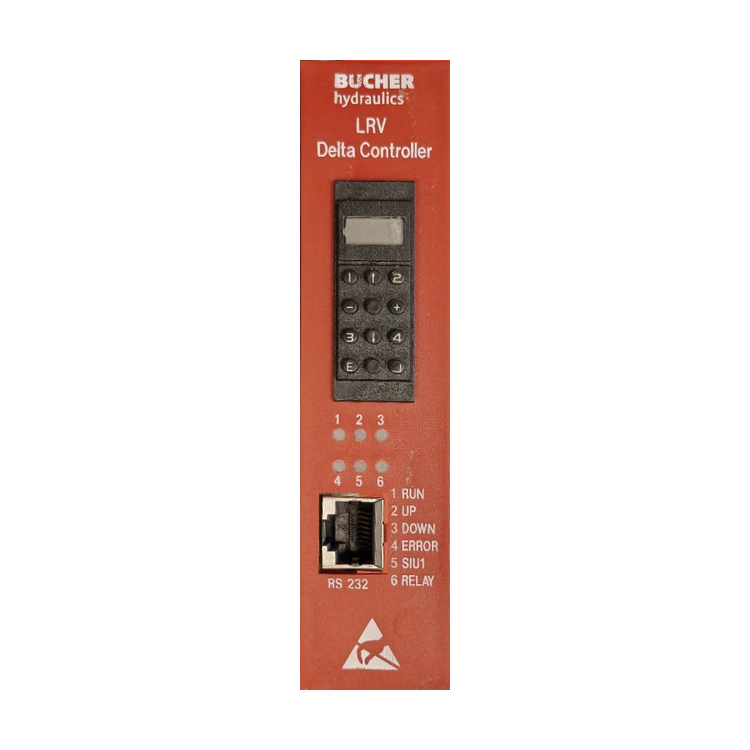 Beringer/Bucher Delcon LRV-1 electronic control card - front panel view