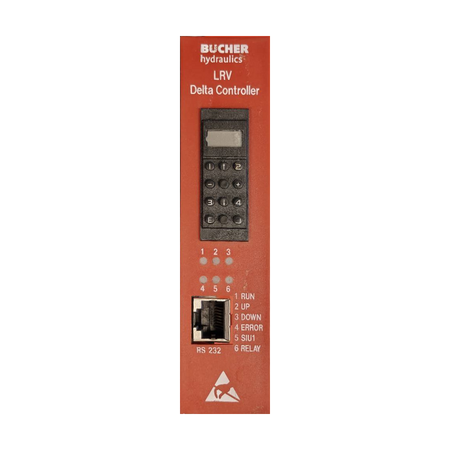 Beringer/Bucher Delcon LRV-1 electronic control card - front panel view