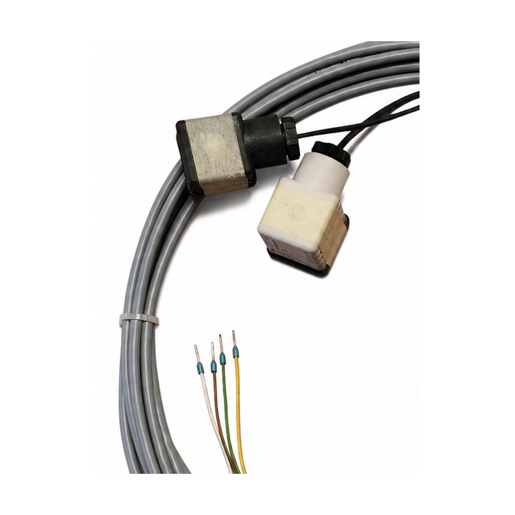 Bucher LRV/iValve 6 m solenoid cable 3007018167 - connector and wire detail