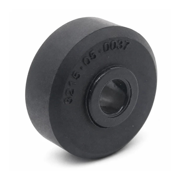 Wittur 32x14mm guide roller 3201.05.0037 OEM, front three-quarter view with central bore