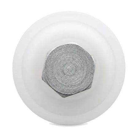 Schindler-compatible 547572 guide roller for 3300, V30 and QKS9 systems, 31 × 15 mm with M10 hardware, shown face-on.