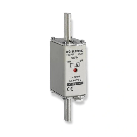 Ifö Hicap Eco gG 0 Knife Fuse 100A 500V - 702100, on white background.