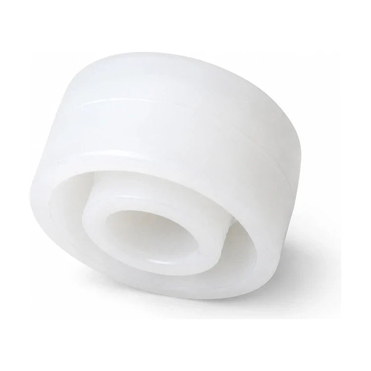 Schindler-compatible QKS8–QKS11 lock/coupler roller, 25 × 14 mm with 8 mm bore, SKU 839306, shown in a front three-quarter studio view.