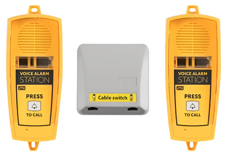 2N® Lift1 Sprachalarmstation-Set (oben und unter der Kabine) 913661ESET
