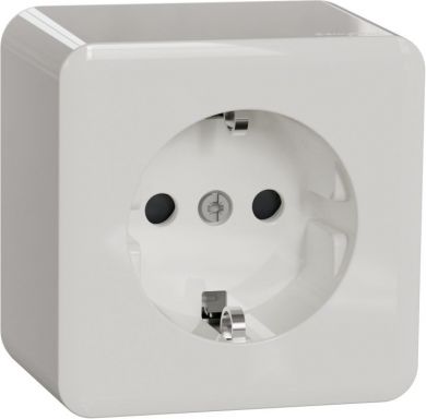 Schneider Electric Exxact WDE015576 white surface-mounted single Schuko socket outlet