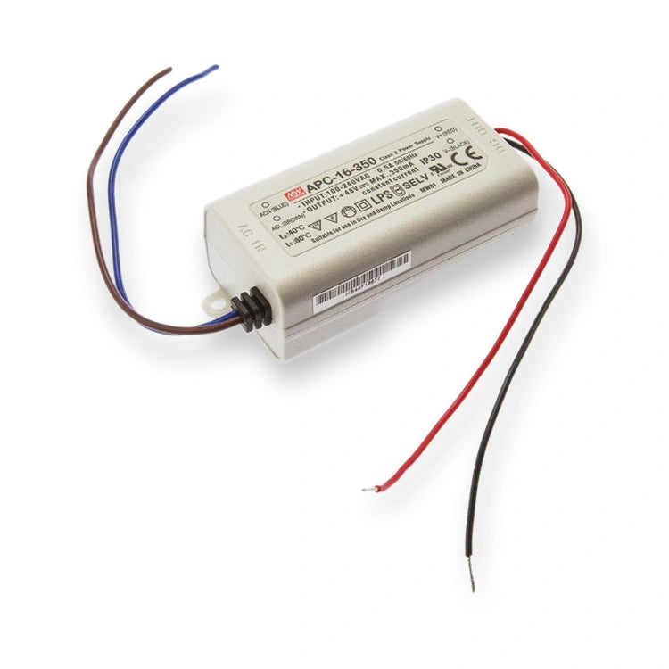 MEANWELL Ballast APC-16-350, 350mA, on white background.