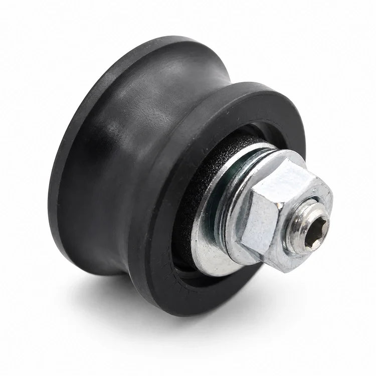 Sematic eccentric roller 36/30 mm with M8 × 18 mm hardware, SKU BL-C144AAOP, shown in a front three-quarter studio view.