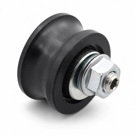 Sematic eccentric roller 36/30 mm with M8 × 18 mm hardware, SKU BL-C144AAOP, shown in a front three-quarter studio view.