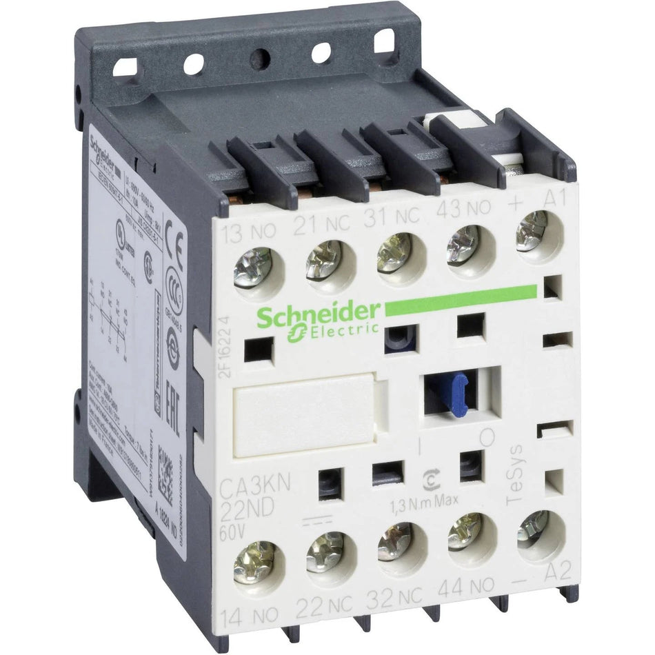Schneider Electric CA3KN22ND 4-polig kontaktor 60VDC