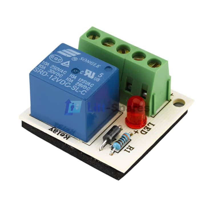 DBR100 Access Control Relay 12VDC NO NC COM LED Indicator