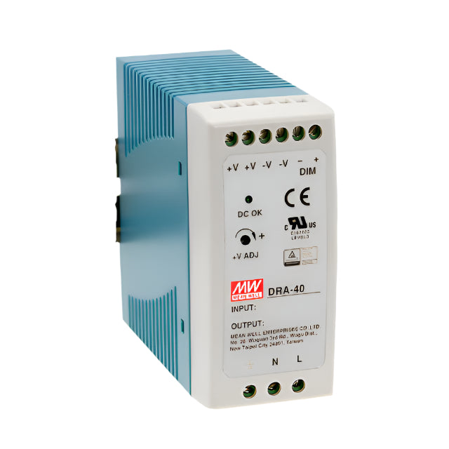 Mean Well DRA-40-12 DIN-skena nätaggregat 12V 3.34A 40W