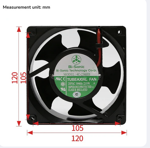 Bi-Sonic-fläkt 4C-230HB för ThyssenKrup CPIK32M1/48M1