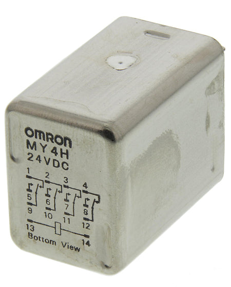 Omron Relay 24V DC Coil 4PDT 3A Panel Mount MY4H_DC24