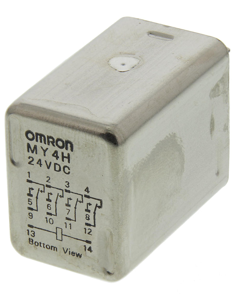 Omron Relay 24V DC Coil 4PDT 3A Panel Mount MY4H_DC24