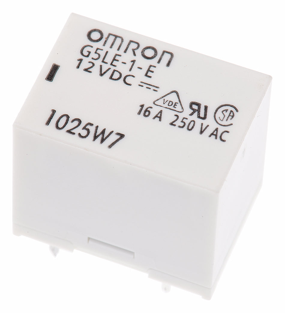 Relais Omron 12 V CC SPDT 16 A, montage sur circuit imprimé G5LE-1-E DC12