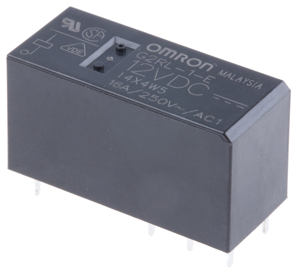 Relè Omron SPDT 12V DC 16A montaggio su PCB G2RL-1-E DC12