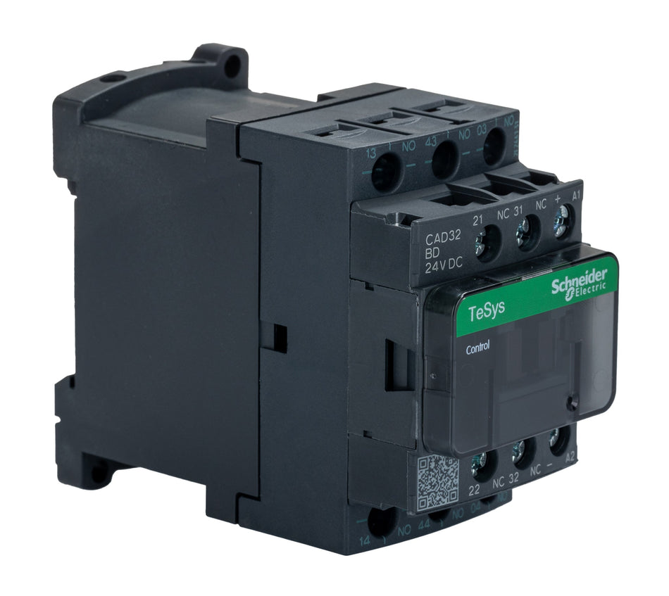 Schneider-kontaktor 24V DC 10A 3NO+2NC DIN-skena CAD32BD