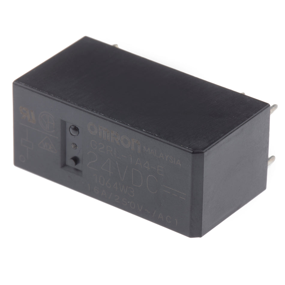 Przekaźnik Omron 24V DC SPST 16A do montażu na płytce drukowanej G2RL-1A4-E DC24