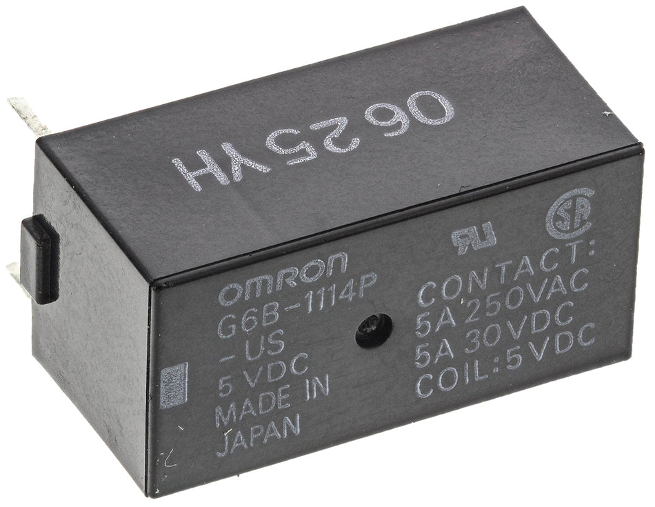 Omron Relais 5V DC SPST Leiterplattenmontage G6B-1114P-US 5DC