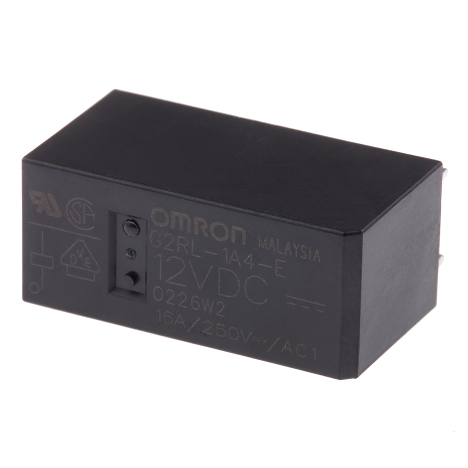 Relé Omron 12 V CC SPST 16 A Montaje en PCB G2RL-1A4-E DC12