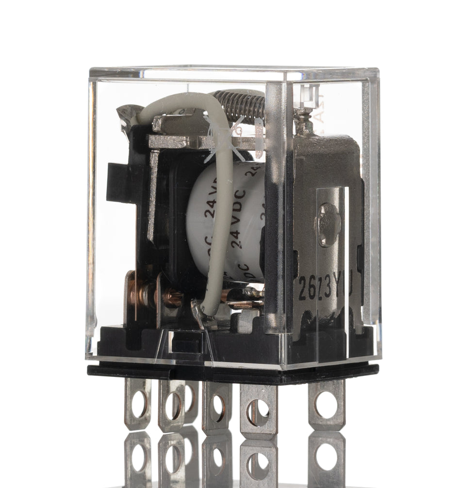 Relè Omron DPDT 24 V CC, 10 A, a innesto, LY2-D DC24