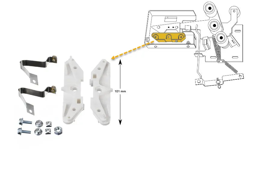 OTIS 9940 Orly lock contact kit F02235G1 - technical drawing