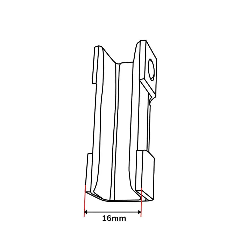 Haushahn FS250 Guide Shoe B=16mm