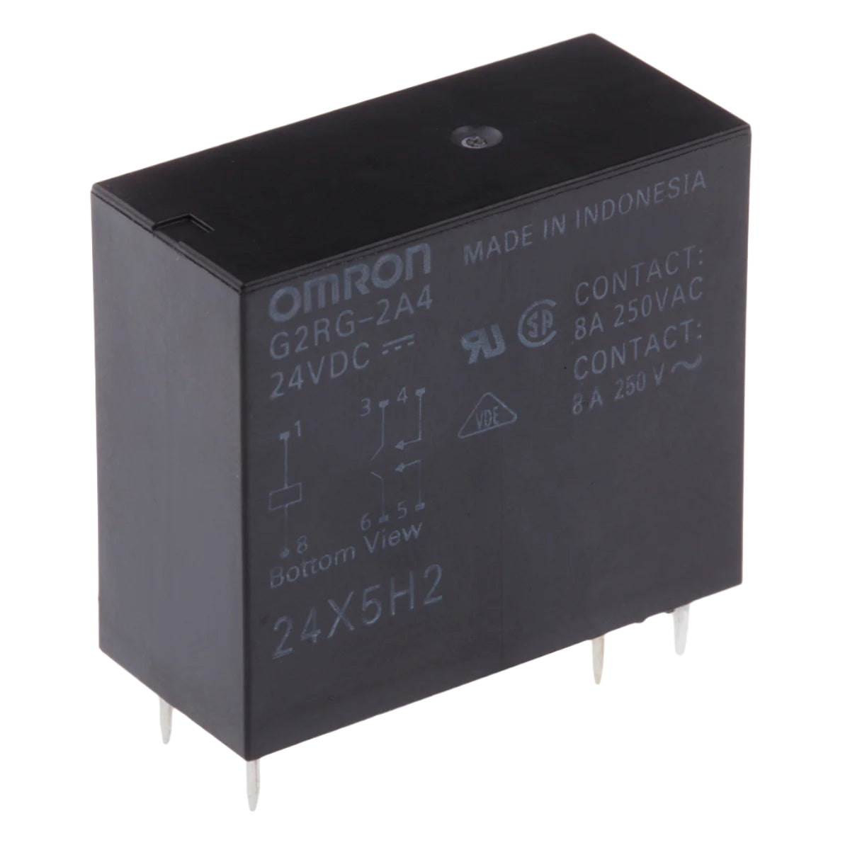 Omron Relay DPDT 12V DC 5A Plug-In G2RG-2A4 DC24