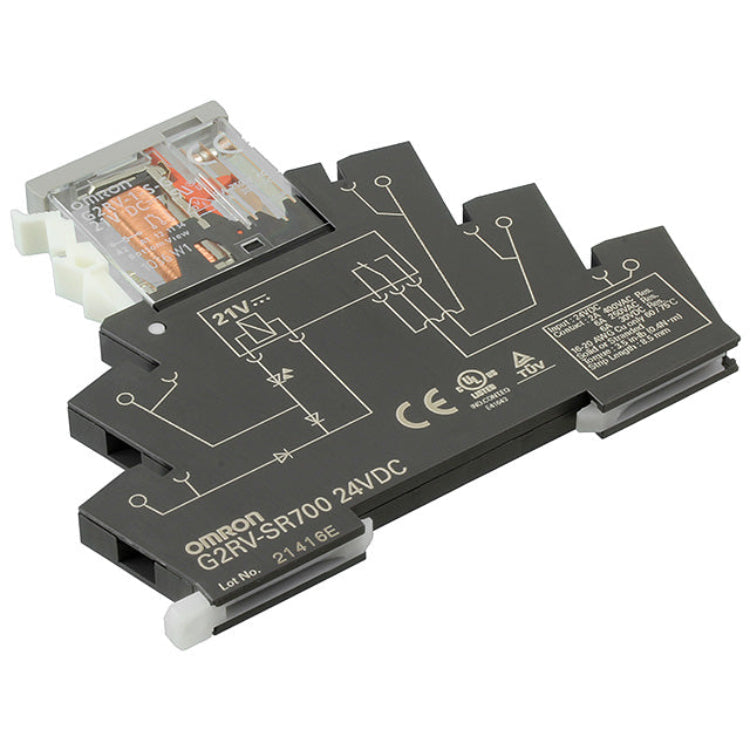 Omron Relay 24V DC SPDT 6A DIN Rail G2RV-SR700_DC24