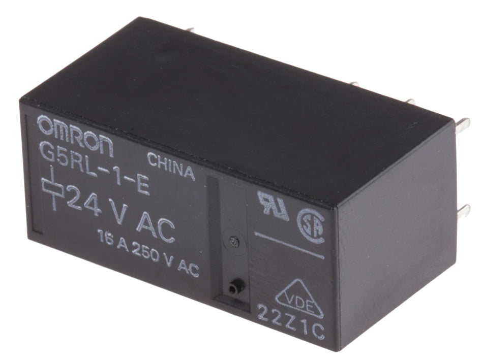 Omron Relay SPST 12V DC Coil PCB Mount G5RL-1-E AC24
