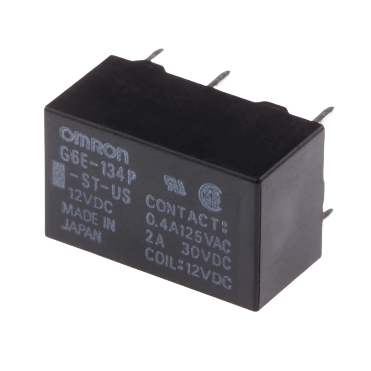 Omron Relay 4PDT 5A 12VDC G6E-134P-ST-US