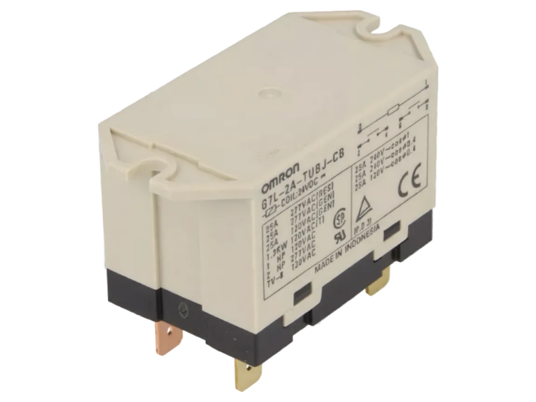 Omron G7L-2A-TUBJ-CB Relay DPST-NO 24V DC 25A Panel Mount AC200/240