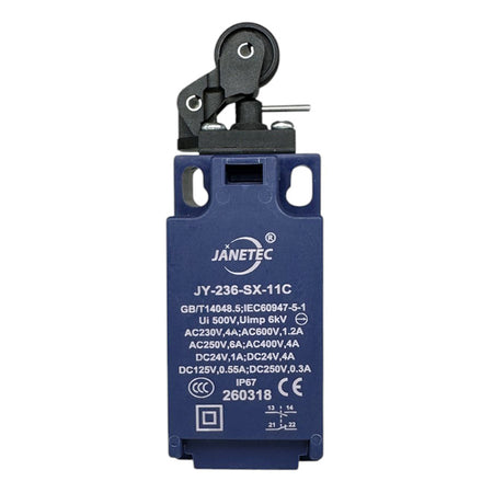 JANETEC JY236 Gränslägesbrytare med manuell återställning, 1 NO + 1 NC JY236-SX-11C