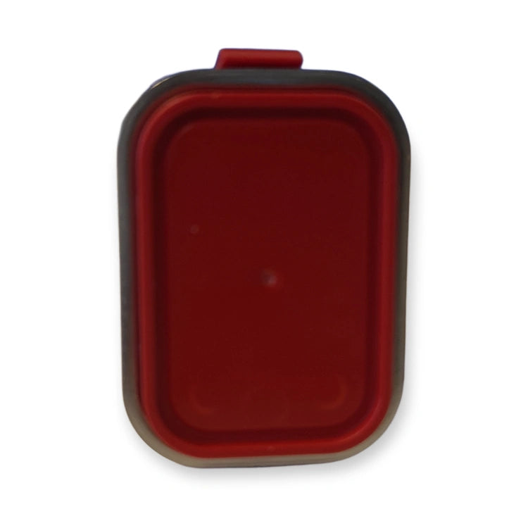 LiftLogic KK35 red stop button seen from above, plain red face, on white background.