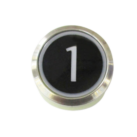 Kone Button 1 White Flush COP Panel KM851928G001H001