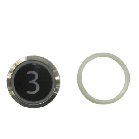 Kone Button 3 White Flush COP Panel KM851928G001H003