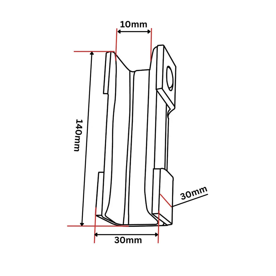 DE Stochard Styrskofoder 140x29.5x30 KM50030658 10mm