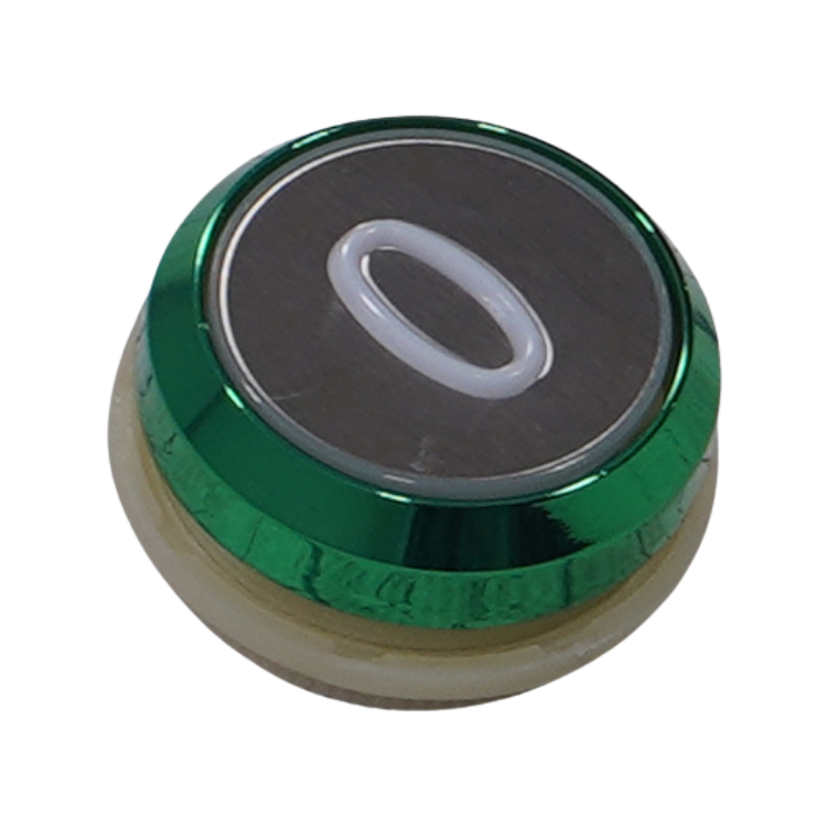 Kone Button 0 KDS STD Round Surface White COP KM51068687G085H000