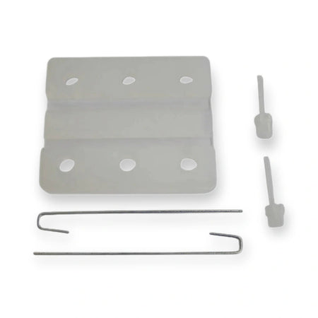 Kone KM652437G05 Rail Guide Shoe 5mm Guide, L=80mm, on white background.