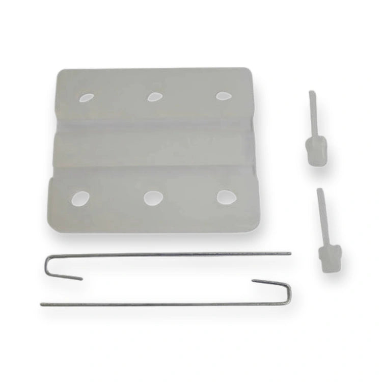Kone KM652437G05 Rail Guide Shoe 5mm Guide, L=80mm, on white background.