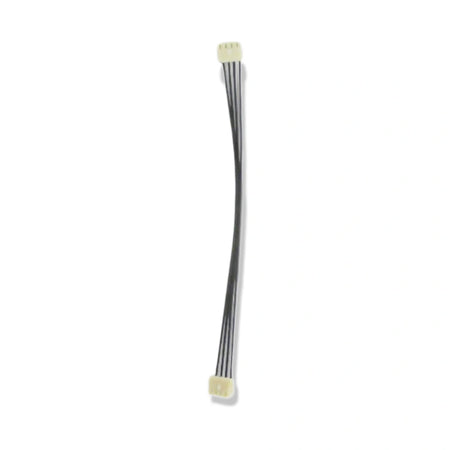 Kone Cable 4x60mm KSS KM772810G01 OEM, front view of a thin cable with white connectors at both ends, on white background.