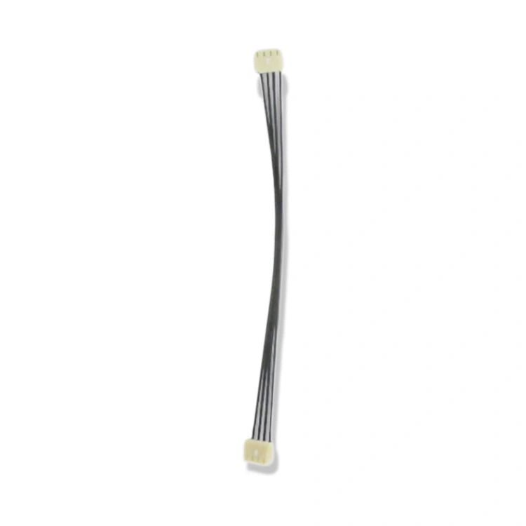 Kone Cable 4x60mm KSS KM772810G01 OEM, front view of a thin cable with white connectors at both ends, on white background.