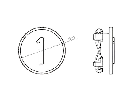 Kone Push Button 13 Gray Tactile KSS COP KM801055G013
