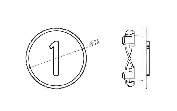 Pulsador Kone 16 gris táctil KSS COP KM801055G016