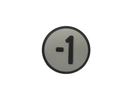 Kone Button Symbol -1 Grey Tactile Main Exit Pressel KM801055G071 (refurbished, Grade B)